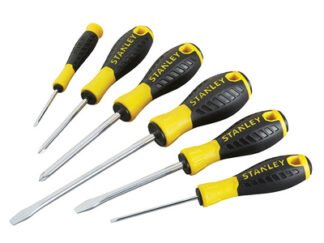 Stanley 0-60-208 Essential Screwdriver Set, 6 Piece (3253560602086) STA060208
