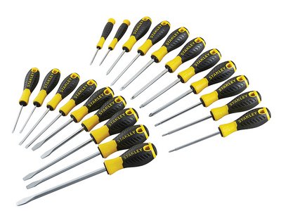 Stanley 0-60-213 Essential Screwdriver Set, 20 Piece (3253560602130) STA060213