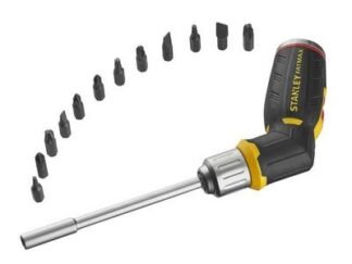 Stanley FatMax® Pistol Grip Ratchet 12 Bits (3253560626914) STA062691