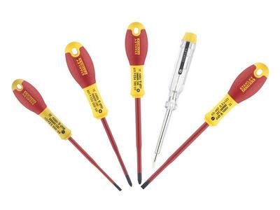 Stanley FatMax® VDE Insulated Screwdriver Set, 5 Piece (3253560626938) STA062693