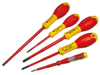 Stanley FatMax® VDE Insulated Screwdriver Set, 5 Piece Plusminus (3253560626945) STA062694
