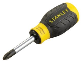 Stanley Cushion Grip Stubby Screwdriver Phillips Tip PH2 x 45mm (3253560649340) STA064934