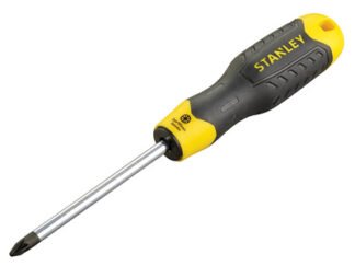 Stanley Cushion Grip Screwdriver Pozidriv Tip PZ2 x 100mm (3253560649746) STA064974