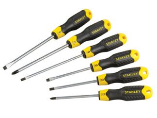 Stanley Cushion Grip Screwdriver Set, 6 Piece (3253560650070) STA065007