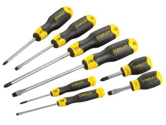 Stanley Cushion Grip Screwdriver Set, 8 Piece (3253560650117) STA065011