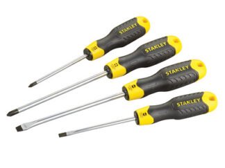 Stanley Cushion Grip Screwdriver Set, 4 Piece (3253560650131) STA065013