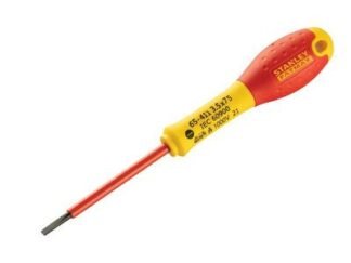 Stanley FatMax® VDE Insulated Screwdriver Parallel Tip 3.5 x 75mm (3253560654115) STA065411