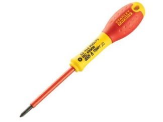 Stanley FatMax® VDE Insulated Screwdriver Phillips Tip PH0 x 75mm (3253560654146) STA065414