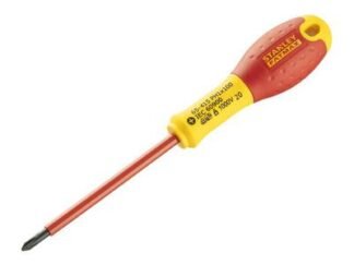 Stanley FatMax® VDE Insulated Screwdriver Phillips Tip PH1 x 100mm (3253560654153) STA065415