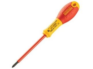 Stanley FatMax® VDE Insulated Screwdriver Pozidriv Tip PZ1 x 100mm (3253560654184) STA065418