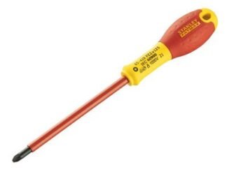 Stanley FatMax® VDE Insulated Screwdriver Pozidriv Tip PZ2 x 125mm (3253560654191) STA065419