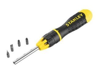 Stanley Multibit Ratchet Screwdriver &10 Bits (3253560680107) STA068010