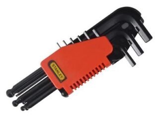 Stanley Ball End Hexagon Key Set, 9 Piece (1.5-10mm) (3253560692568) STA069256