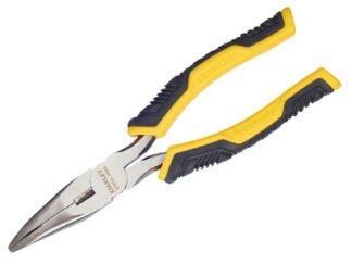 Stanley ControlGrip™ Long Bent Nose Pliers 200mm (8in) (3253560750664) STA075066