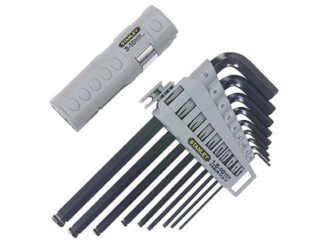 Stanley Hexagon Grip Key Set, 9 Piece (1.5-10mm) (3253560899042) STA089904