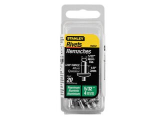 Stanley 1-PAA62 Aluminium Rivets Short 5 x 3mm Pack of 15 (3253561052620) STA1PAA62