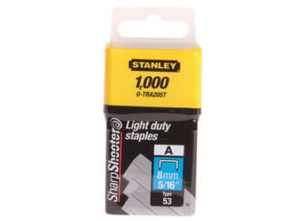 Stanley TRA2 Light-Duty Staple 8mm TRA205T (Pack 1000) (3253560053895) STA0TRA205T