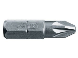 Stanley Pozidriv Bits PZ1 x 25mm (Box 25) (3253561689451) STA168945B