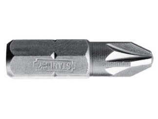 Stanley Pozidriv Bits PZ2 x 25mm (Box 25) (3253561689499) STA168949B