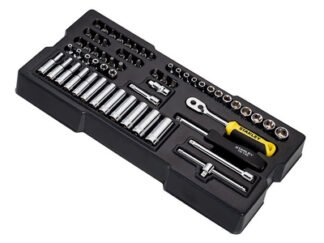 Stanley Transmodule System 1/4in Drive Metric Socket Set 60 Piece (3253560741754) STA174175