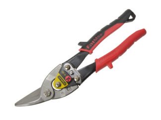 Stanley Red Aviation Snips Left Cut 250mm (10in) (3253562145628) STA214562