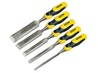 Stanley DYNAGRIP™ Bevel Edge Chisel with Strike Cap Set, 5 Piece (3253562168856) STA216885