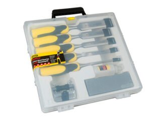 Stanley DYNAGRIP™ Chisel with Strike Cap Set, 5 Piece + Accessories (3253565164213) STA516421