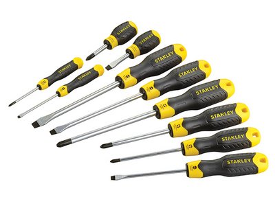 Stanley Cushion Grip Screwdriver Set, 10 Piece (3253565649772) STA564977