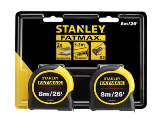 Stanley FatMax® Classic Tape Twin Pack 8m/26ft (Width 32mm) (3253565815580) STA581558