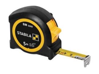 Stabila BM 100 Compact Pocket Tape 5m/16ft (Width 19mm) (4005069195670) STB19567