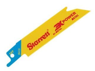 Starrett B418-5 Bi-Metal Reciprocating Blade, Metal Straight 100mm 18 TPI (Pack 5) (7891265153203) STRB4185
