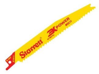 Starrett BT12610-5 Bi-Metal Reciprocating Blade, Tapered 300mm 6-10 TPI (Pack 5) (7891265157003) STRBT126105