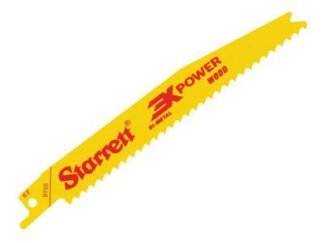 Starrett BT66-5 Bi-Metal Reciprocating Blade, Wood Tapered 152mm 6 TPI (Pack 5) (7891265153395) STRBT665