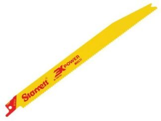 Starrett BT910-5 Bi-Metal Reciprocating Blade, Tapered 228mm 10 TPI (Pack 5) (7891265170132) STRBT9105