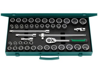 Stahlwille Socket Set of 45 Bi-Hexagon AF / Metric (4018754079445) STW50MA396N