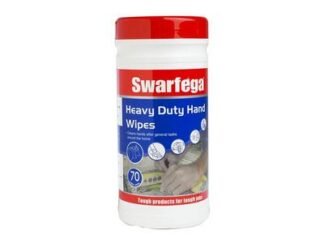 Swarfega Heavy-Duty Hand Wipes (Tub 70) (5010424003421) SWASWHD70W