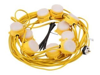 Stanley Interconnectable Festoon Kit 8 LED Bulbs 240V 16.5m (5020024903915) SXLS31363E