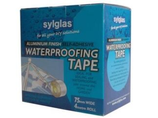 Sylglas Aluminium Finish Waterproofing Tape 75mm x 4m (5011768150031) SYLAT75