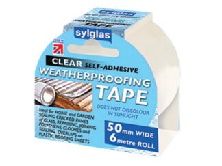 Sylglas Weatherproofing Tape 50mm x 6m Clear (5011768200071) SYLWT506