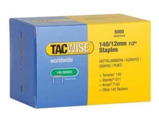 Tacwise 140 Galvanised Staples 12mm (Pack 5000) (5018505555326) TAC0343