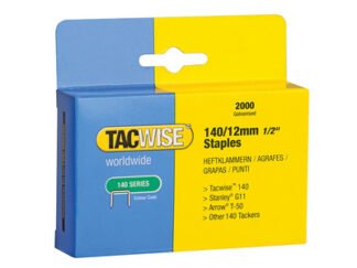 Tacwise 140 Heavy-Duty Staples 12mm (Type T50 G) (Pack 2000) (5018505016988) TAC0348