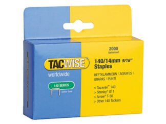 Tacwise 140 Heavy-Duty Staples 14mm (Type T50 G) (Pack 2000) (5018505170086) TAC0349