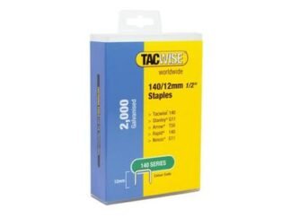 Tacwise 140 Galvanised Staples 12mm (Pack 2000) (5051439004539) TAC1419