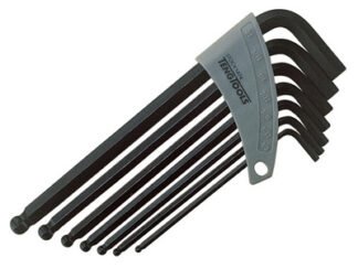 Teng Ball Point Hexagon Key Set, 7 Piece (1/8-3/8in) (5020385050129) TEN1474