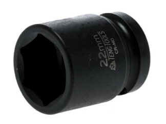 Teng Impact Socket Hexagon 6-Point 1/2in Drive 22mm (5020385126596) TEN920522N