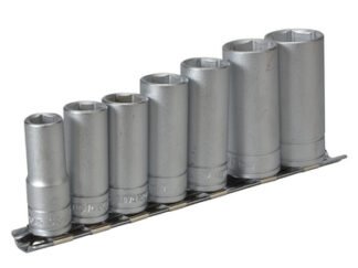 Teng M3807 Socket Clip Rail Set of 7 Metric 3/8in Drive (5020385030817) TENM3807