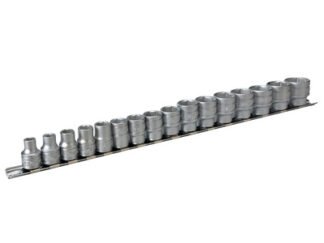 Teng M3816 Socket Clip Rail Set of 16 Metric 3/8in Drive (5020385030893) TENM3816