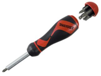 Teng MDR908 Ratchet Driver & Bit Set of 6 (5020385063594) TENMDR908