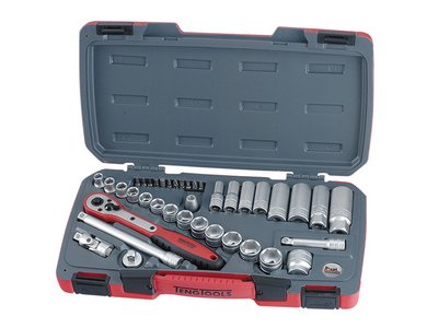 Teng T3839 Socket Set of 39 Metric 3/8in Drive (5020385010963) TENT3839