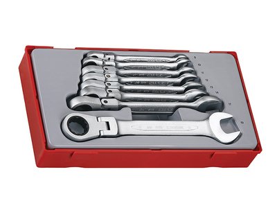 Teng TT6508RF Flexible Ratchet Spanner Set, 8 Piece (5020385043244) TENTT6508RF